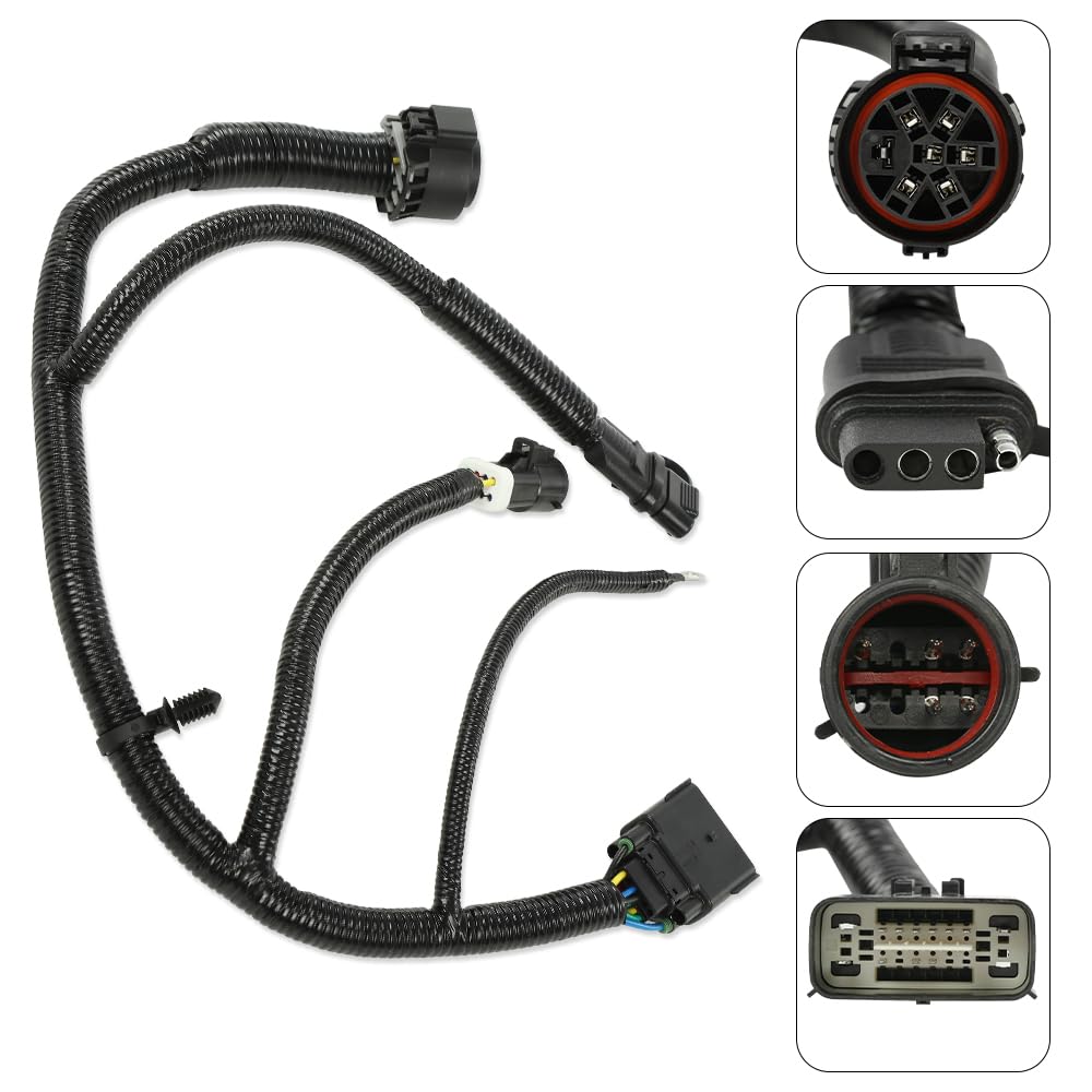 G-PLUS 7 Pin Trailer Tow Harness Compatible with Ford F150 2005-2008/ Compatible with Lincoln Mark LT 2006-2008 5L3Z13A576BA Tow Hitch Wiring Harness Connector
