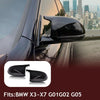 G-PLUS Rearview Mirror Cover Cap & Frame Compatible With Bmw X3 X4 X5 X6 X7 Series G01 G02 G05,Front Left Right Side 4PCS