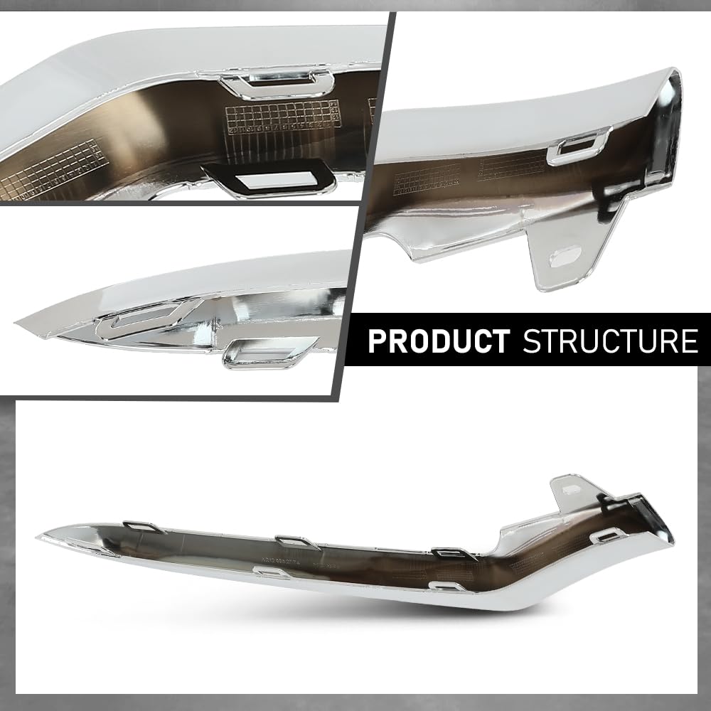 G-PLUS Front Bumper Chrome Trim Molding Fit Benz E-CLASS W212 2014-2016,Fit Benz E200/E250 E300/ E300/E350/ E350/E400/ E400/E500 E550 4Matic, AMG STYLE 2014-2016
