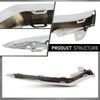 G-PLUS Front Right Bumper Lower Chrome Molding Compatible with Benz E350 4Matic / Base Coupe 2014 Fit Benz E550 Base 2014-2017 2078850874, MB1047131 Silver