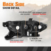 G-PLUS Headlight Assembly Right Side w/o LED Daytime Running Compatible with Toyota Tacoma 2016-2017 8111004260, 8111004250, 8111004261, 8111004262, TO2503243 No Modification Needed White