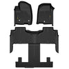G-PLUS Floor Mats Liners Compatible with Chevy Tahoe/GMC Yukon 2021-2024 2025 Cagro Liner All Weather Full Cover Protection Front & 2nd Row Floor Liners Black