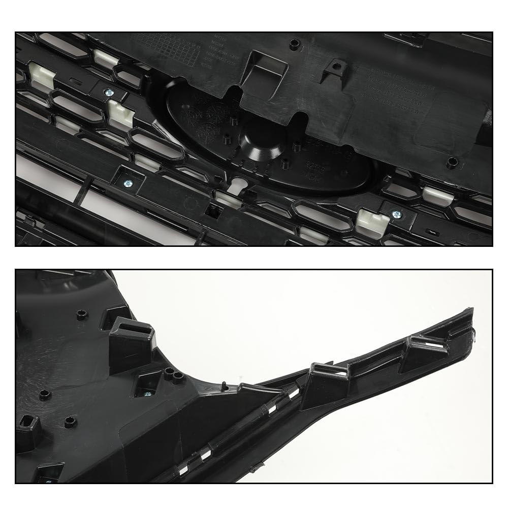 G-PLUS Front Bumper Upper Grille Radiator Compatible with Ford Explorer 2020 2021 2022 Chrome Plastic
