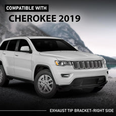 G-PLUS Right Exhaust Tip Bracket for Jeep Cherokee 2019-2021 Front View