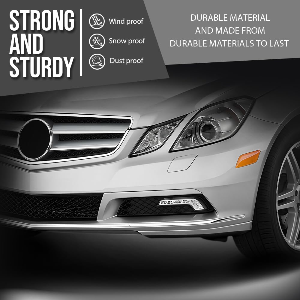 G-PLUS Front Driver Left Side Bumper Trim Compatible with Benz E550 Base Coupe 2-Door 2010-2013 Fit Models Without AMG Styling Package 2078851921, MB1046115 Silver