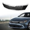 G-PLUS Front Upper Bumper Grille Assembly Compatible with Kia Optima LX EX 2016 2017 2018 Chrome ABS Grill 86350-D5020,KI1200189