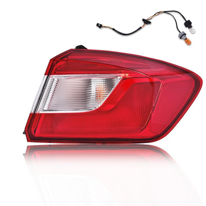 G-PLUS Tail Light Lamp Rear Brake Compatible with Chevy Cruze LS LT LTZ Premier 4-Door Sedan 2016-2019 w/Bulbs & Wiring Harness (3 PLUG) Right Passenger Side Luces Traseras, Faros TraserosAssembly