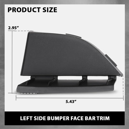 G-PLUS Front Left Bumper Molding Fascia Panel, Compatible with Ford EcoSport (submodel: S, SE, SES, Titanium) 2018-2019, Driver Side, GN1Z8419AC, FO1032109