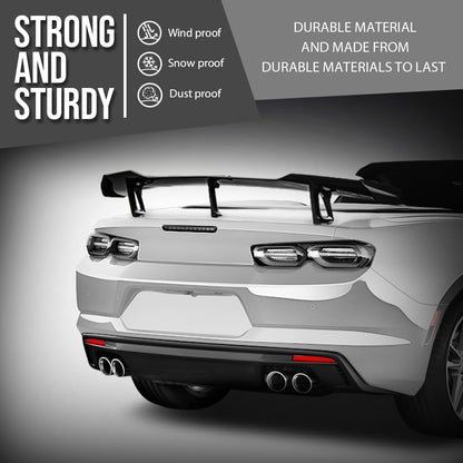 G-PLUS Rear Trunk Spoiler Wing Compatible with Chevy Camaro 2016 2017 2018 2019 2020 2021 ZL1 1LE Black