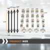 G-PLUS 28Pcs Press Pull Sleeve Kit Compatible with The Removal and Installation of Bushes/Bearings and Seals Etc Silver