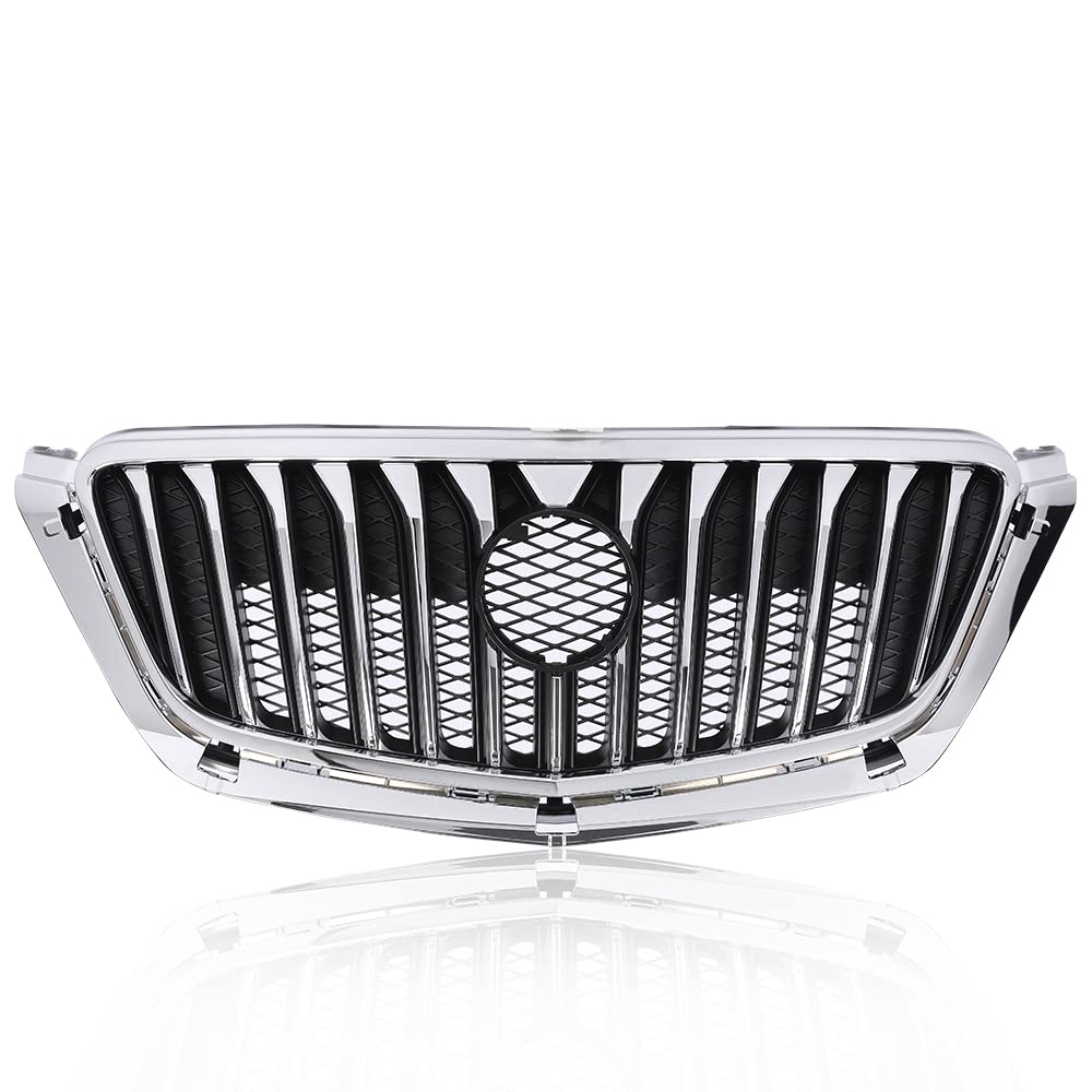 G-PLUS Front Grille Black with Chrome Molding Compatible with 2013 2014 2015 BUICK Encore 16 Encore AWD 95292990, 95384115, 25980527, GM1200690