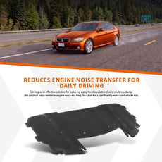 G-PLUS Hood Insulation Pad for BMW 3 Series E90 E91 E92 E93 Black Additional Angle