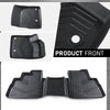 G-PLUS TPE Floor Mats Compatible with Nissan Rogue 2021-2024 2025(No Sport Models) 3PCS Car Mats 1st & 2nd Row All Weather Floor Liners Accessories Cargo Liner Black