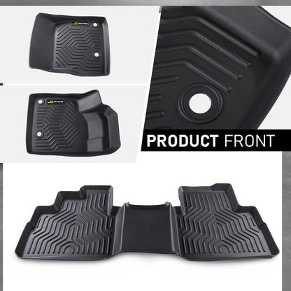 G-PLUS Floor Mats Fit for Nissan Rogue 2021-2025(No Sport Models) Floor Liners, TPE Custom Fit All Weather Full Cover Protection 1st & 2nd Row Car Mats Black