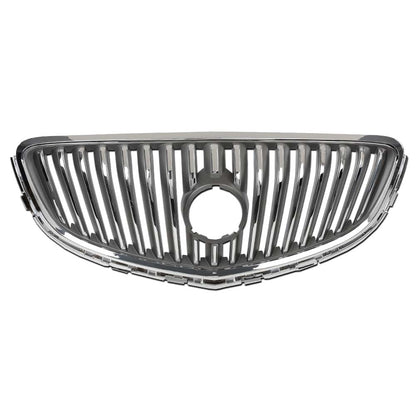 G-PLUS Front Bumper Upper Grille Assembly Chrome Compatible with 2012-2017 Buick Verano 20984572, 23172630, 23274652