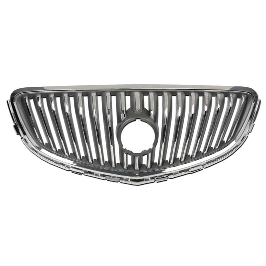 G-PLUS Front Bumper Upper Grille Assembly Chrome Compatible with 2012-2017 Buick Verano 20984572, 23172630, 23274652