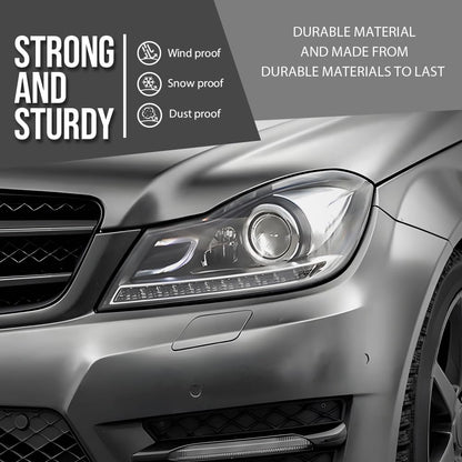 G-PLUS Headlight Lens Cover Compatible with Benz C-Class W204 2011-2015 A2048203539, A2048203639 Left & Right Front Headlamp Lens Cover Clear