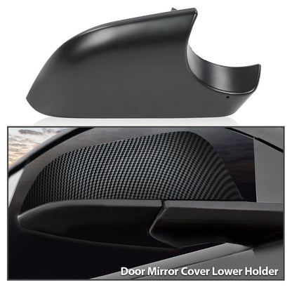 G-PLUS Right Side Door Mirror Lower Cover Holder Tray Black Compatible With Tesla Model 3 2017-2022 22873006