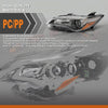 G-PLUS Headlights Projector Headlamp Pair Compatible with Toyota Camry 2015-2017 TO2503222, TO2502222, TO2503223, TO2502229, TO2503229 OEM Fit No Modification Needed Black