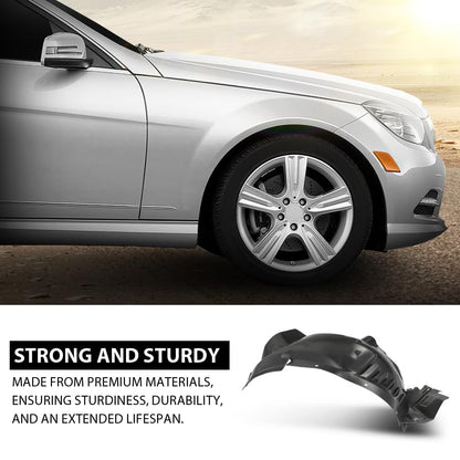 G-PLUS Front Right Fender Liner Compatible with Benz C300 C350 2008-2011 MB1249145, 2046905630