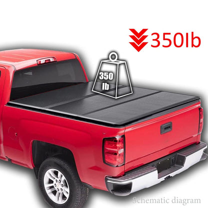 G-PLUS T3 Tri-Fold Hard Lock 6Ft Truck Tonneau Cover Compatible with 2015-2021Chevy/GMC Colorado/Canyon | 6' Folding Standard Short Bed Lock
