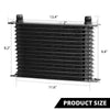 G-PLUS Universal 15 Row AN10 Engine Transmission Oil Cooler Kit Fit Most of Japanese Car Aluminum Oil Filter Relocation Kit