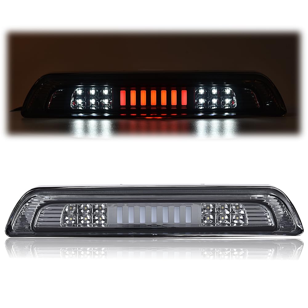 G-PLUS LED Third Brake Light Compatible with Toyota Tundra 2007-2018, Rear 3rd High Mount Cargo Light, Type I, Smoky Lens Clear Housing, 81570-0C050