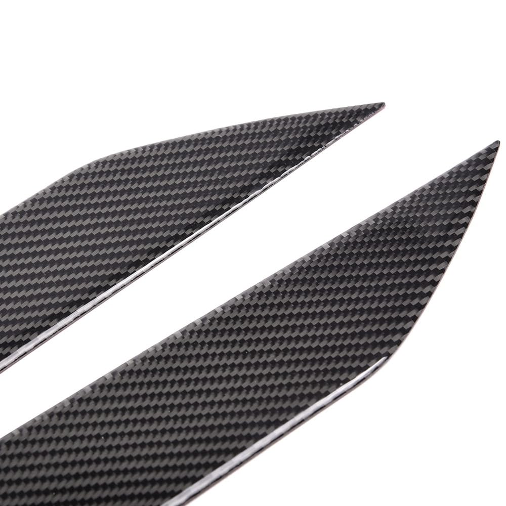 G-PLUS Carbon Fiber Headlight Eyelids Eyebrows Covers Compatible with Nissan 350Z Z33 Fairlady Z Coupe 2003-2009, Left & Right Black