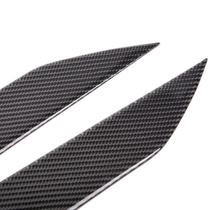 G-PLUS Carbon Fiber Headlight Eyelids Eyebrows Covers Compatible with Nissan 350Z Z33 Fairlady Z Coupe 2003-2009, Left & Right Black