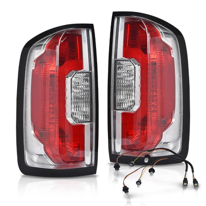G-PLUS Tail Lights 1 Pair w/Bulbs Compatible with GMC Canyon 2015-2022 (submodel: All Terrain，Denali，Base, SL, SLE, SLT，AT4, Elevation, Elevation Standard) Luces Traseras Rear Brake Lamps Assembly