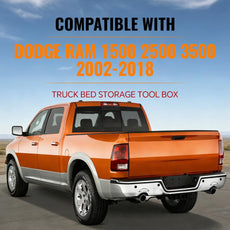 G-PLUS Lockable Truck Bed Storage Toolbox for Dodge Ram 1500 2500 3500 2002-2018 Front View