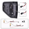 G-PLUS Tail Lights Assembly w/Wiring Harness Rear Brake Lamps, Fit for Ford F150 2009-2014(Only Fit LED Style) Left & Right Smoke lens Black Housing White light bar Luces Traseras Faros Traseros
