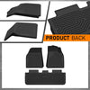 G-PLUS Floor Mats Compatible with Tesla Model Y 2025-2026 5 Seat (NOT FIT 7 Seat) Floor Liners All Weather Full Cover Protection 3 Piece TPE