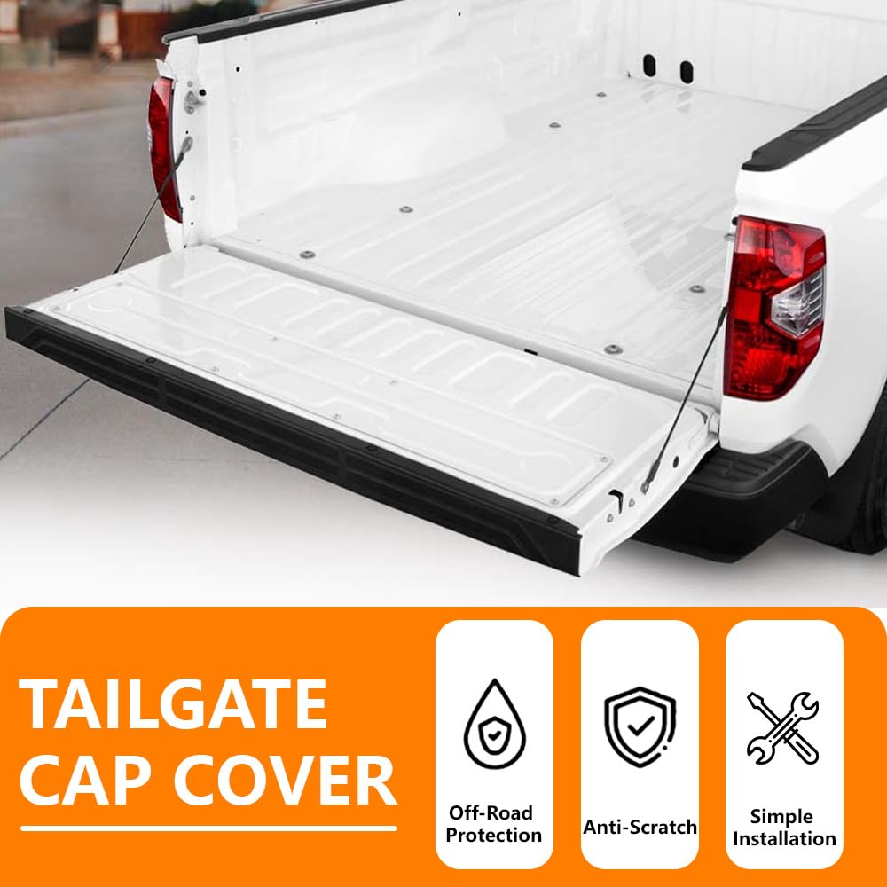 G-PLUS Tailgate Moulding Cap Protector Compatible with Toyota Tundra 2014-2018 Black Spoiler Top Cover 63.18" Length 5.26 ft TO1900146 65717-0C080