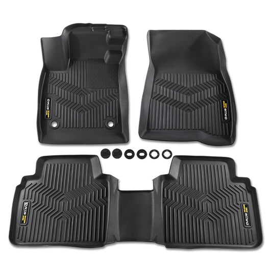G-PLUS Floor Mats Compatible with Honda Accord 2023-2024 All Weather Full Cover Protection Front & 2nd Row Floor Liner Cargo Liners TPE Black