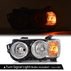 G-PLUS Headlight Assembly Compatible with Chevy Sonic 2012 2013 2014 2015 2016 Front Halogen Headlamp Driver Left Side Clear Lens Black Housing Amber Reflector Bumper Headlamps,faros delanteros