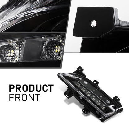 G-PLUS LED Front Fog Light Daytime Running Light Lamp Compatible with Lincoln MKC 2015-2018 EJ7Z13200D, FO2562100 Black Left Side