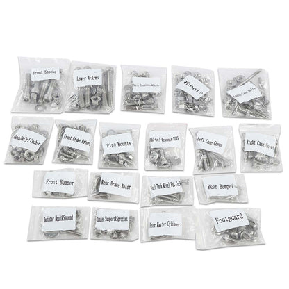 G-PLUS ATV Bolt Screw Kit Set 378 Piece Compatible with Yamaha Banshee 350 YFZ350 1987-2006 Polished Stainless Silver Color Iron