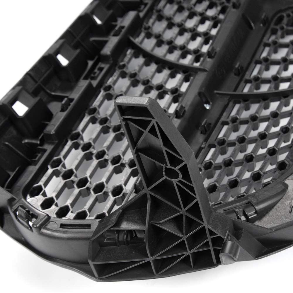 Compatible with W117 CLA Class CLA180 CLA200 CLA250 CLA260 CLA45 AMG 2014 2015 2016 Front Diamond Style Bumper Grille Upper Hood Grill Trim Shell Chrome Black