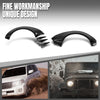 G-PLUS 4pcs Fender Flares with Front Canards Compatible with Chevy Camaro ZL1 Only 2010 2011 2012 2013 2014 2015 MB Style Black