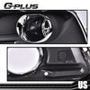 G-PLUS Bumper Fog Lights Pair Compatible With 2013-2015 Chevy Malibu Clear Front Bumper Fog Lights With Switch+Wiring One Pair Front Bumper Driving Fog Lamps GM2592301 GM2593301