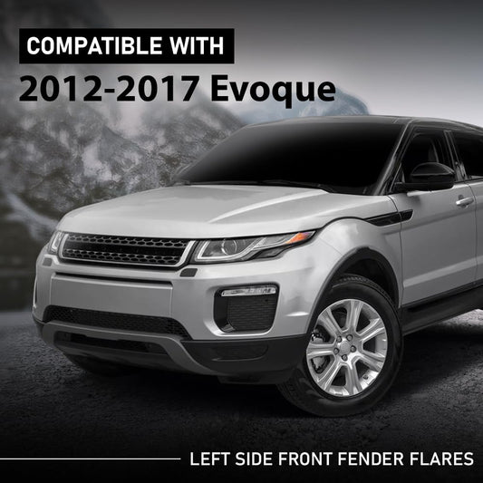 G-PLUS Front Left Fender Flares W/Sensor Hole, Compatible with Range Rover Evoque 2012-2017 LR044280, LR036053
