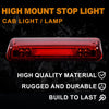 G-PLUS Rear LED Third Brake Light Compatible with Ford F150 Lobo 2004-2008/ Ford Explorer Sport Trac 2007-2010/ Lincoln Mark LT 2006-2008 3RD Cargo Led Tail Lamps (Red Lens Black Housing)