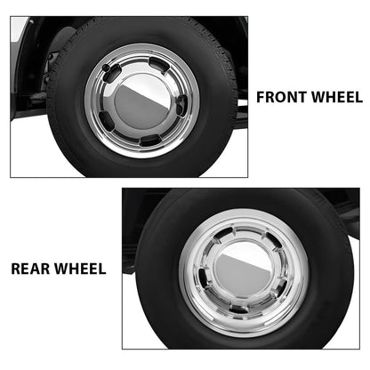 G-PLUS 17" Dually Wheel Simulators Dual Skins Liners Compatible with Dodge Ram 2003-2018/Fit Dodge Ram Chassis Cab 2013-2018 Chrome 52106937AB 52106882AA 52106877AB 52106876AA 4 PCS