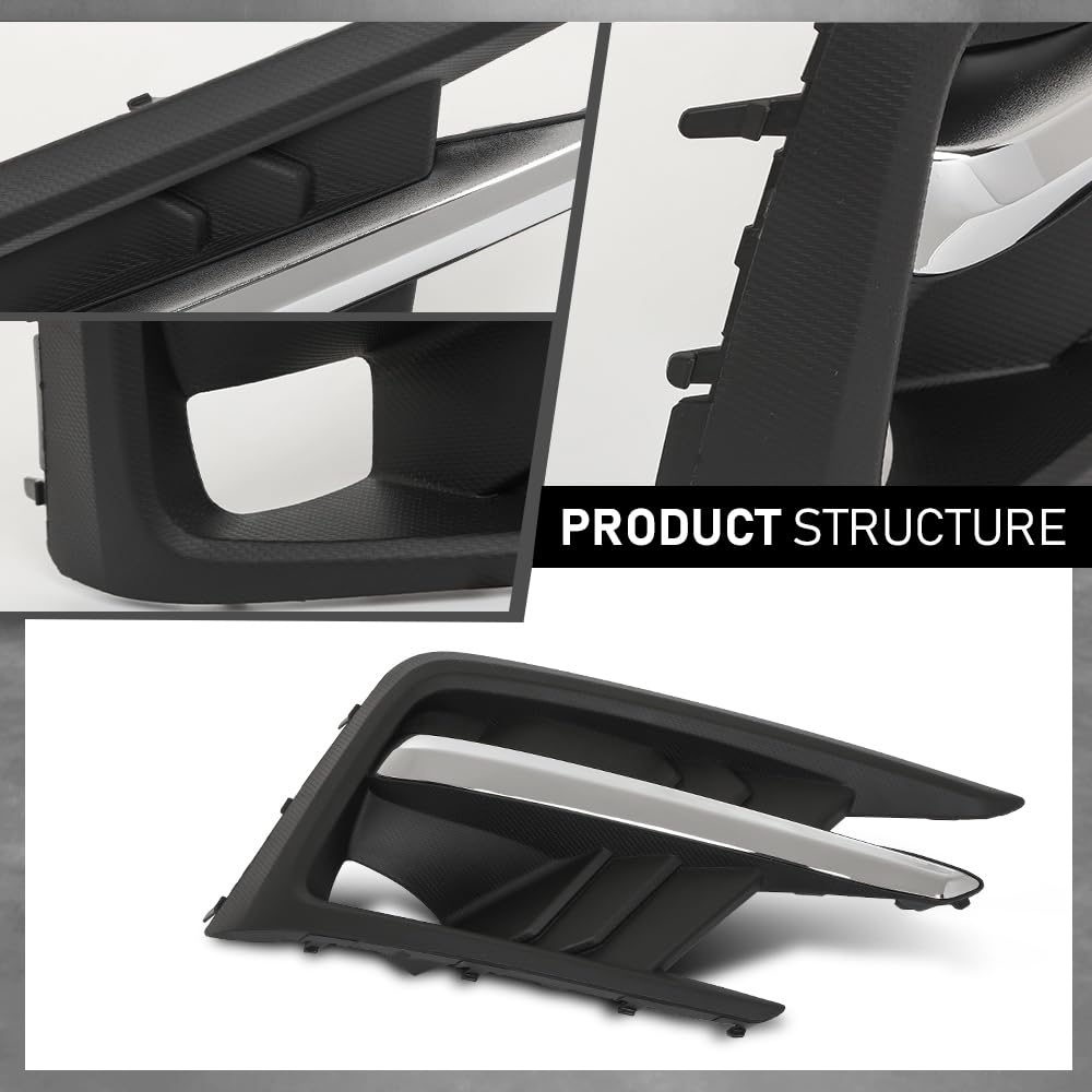 G-PLUS Fog Light Lamp Trim Cover Passenger Side Compatible with Subaru Ascent 2019-2022 57731XC02A