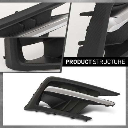 G-PLUS Fog Light Lamp Trim Cover Passenger Side Compatible with Subaru Ascent 2019-2022 57731XC02A