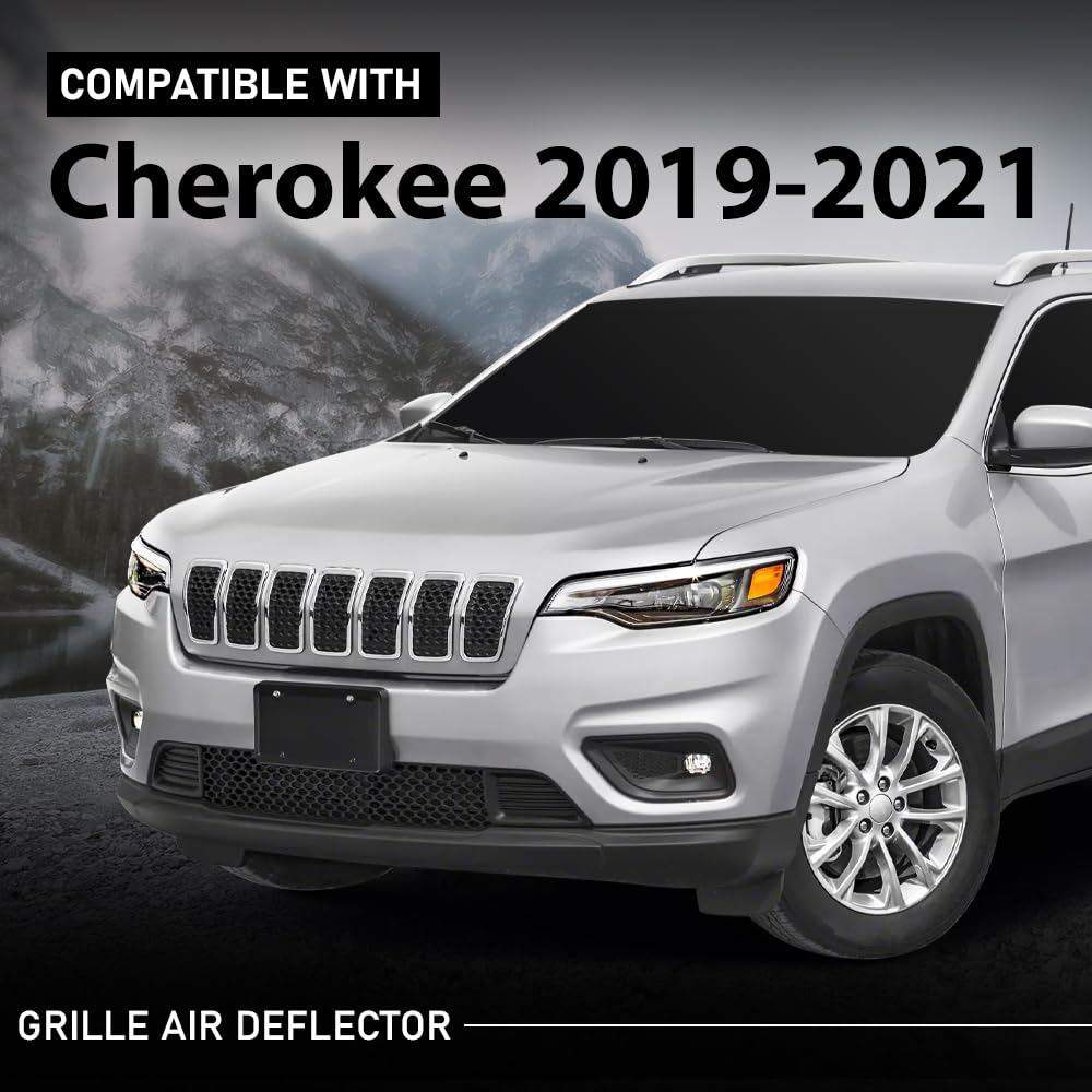 G-PLUS Grille Air Deflector Upper Rad Seal Compatible with Jeep Cherokee 2019-2021 68437115AA, CH1218119