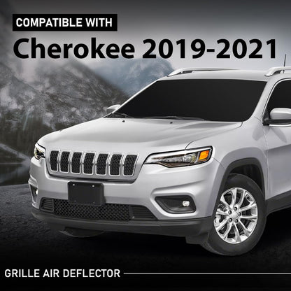 G-PLUS Grille Air Deflector Upper Rad Seal Compatible with Jeep Cherokee 2019-2021 68437115AA, CH1218119
