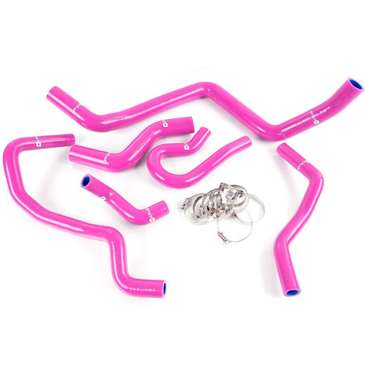 G-PLUS Silicone Radiator Coolant Hose Pipe Kit w/Clamps Compatible with Honda Civic 1.6L Sohc D15 D16 EG EK 1992-2000 Pink 6 PCS