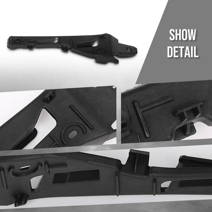 G-PLUS Left ＆ Right Front Bumper Retainer Compatible with Porsche Cayenne (submodel: Base, S, S Hybrid, Turbo) 2011 2012 2013 2014 95850504900, 95850505000 Black